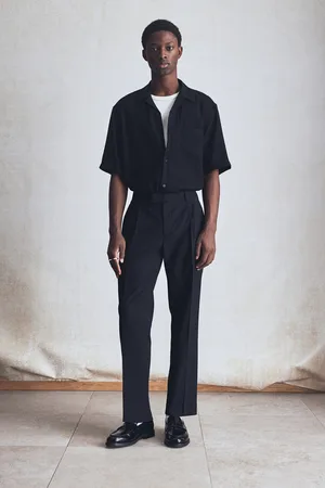 H&M Eleganckie spodnie z lnem Regular Fit