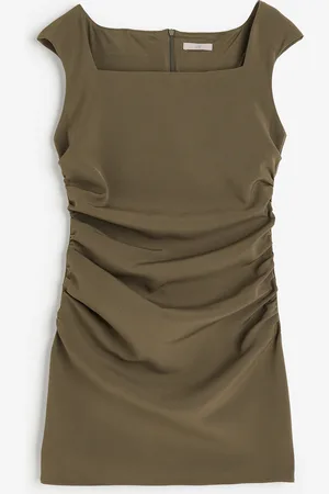 H&M Sukienka z dekoltem karo