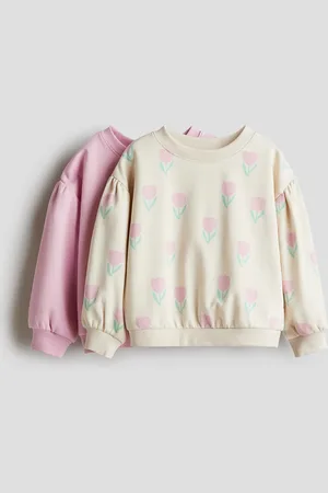 H&M Bluza z bufiastym rękawem 2-pak