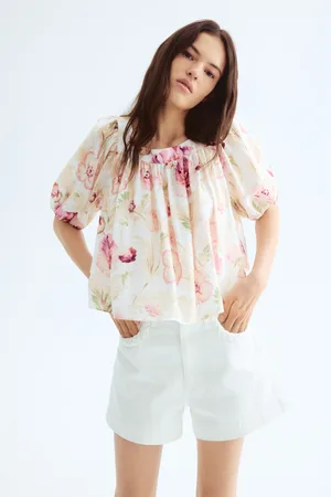 H&M Bluzka z baloniastym rękawem