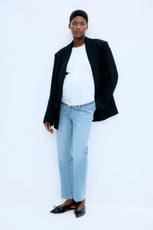 H&M MAMA Straight Ankle Jeans