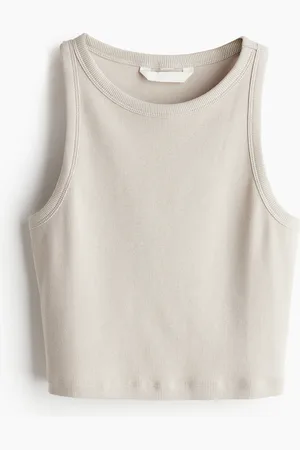 H&M Krótki top bez rękawów