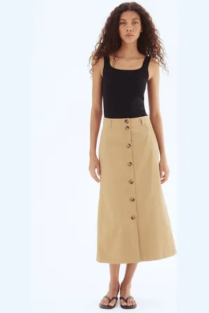 H&M Bawełniana spódnica trapezowa