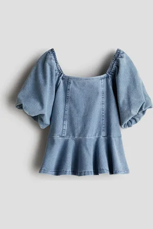 H&M Bluzka o wyglądzie denimu