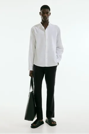 H&M Lniane spodnie Regular Fit