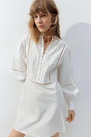 H&M Sukienka z koronkowymi detalami