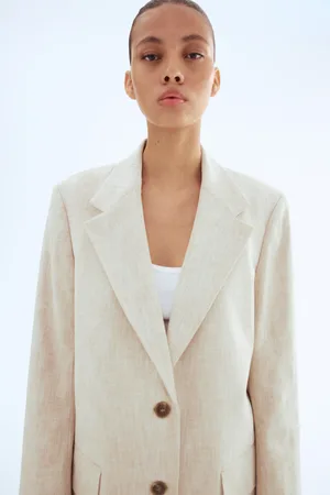 H&M Marynarka z domieszką lnu
