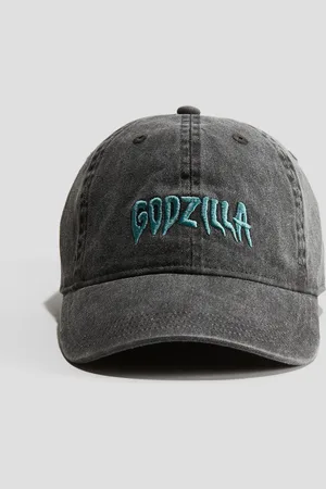 H&M Bawełniana czapka z daszkiem i z haftem