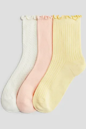 H&M Skarpety wykończone owerlokiem 3-pak