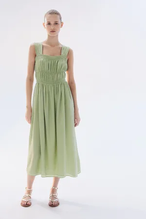 H&M Sukienka z elastycznym marszczeniem