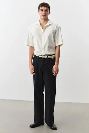 H&M Loose Straight High Jeans