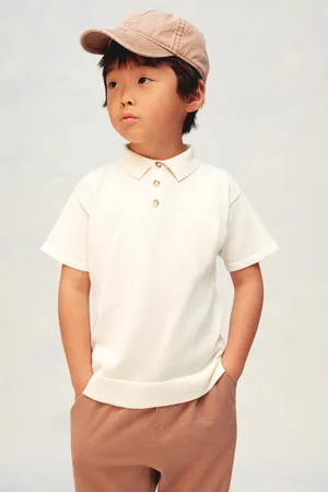 H&M Top polo z domieszką jedwabiu