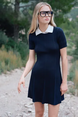 H&M Sukienka z dzianiny w prążki