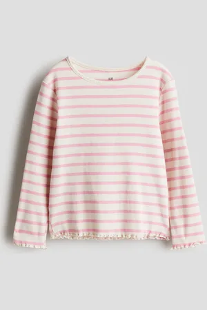 H&M Dżersejowy top z długim rękawem