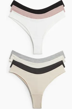 H&M Bawełniane figi brazilian 7-pak