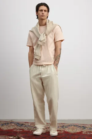 H&M Lniane spodnie Relaxed Fit