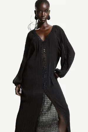 H&M Sukienka z koronkowymi detalami