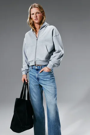 H&M Loose Straight High Jeans
