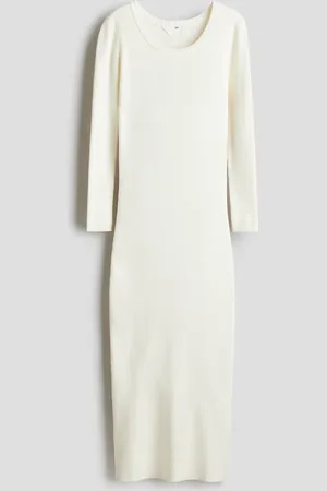 H&M Sukienka z dzianiny w prążki