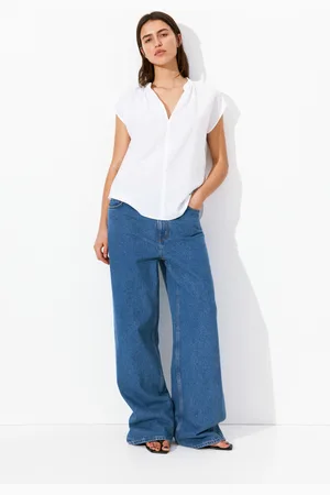 H&M Bluzka z niską stójką