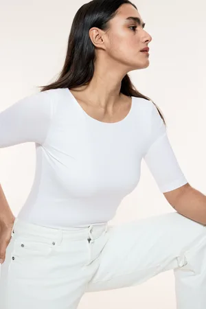 H&M Top z dekoltem w stylu baletnicy
