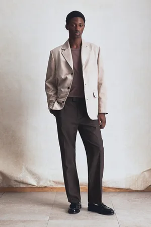 H&M Eleganckie spodnie z lnem Relaxed Fit