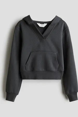 H&M Bluza z kapturem i dekoltem w serek