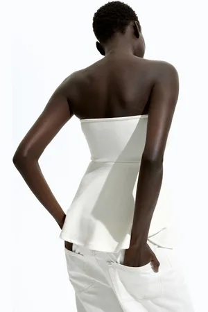 H&M Peplum tube top