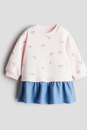 H&M Dresowa sukienka z dżinsowym dołem