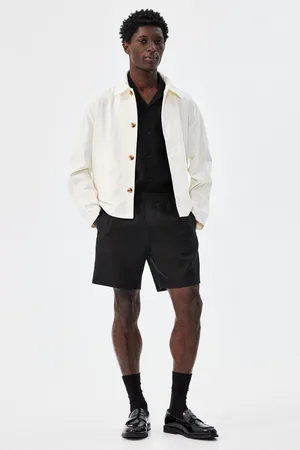H&M Lniane szorty Regular Fit