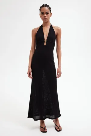 H&M Sukienka z ażurowej dzianiny