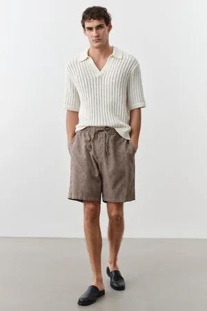 H&M Szorty z domieszką lnu Regular Fit
