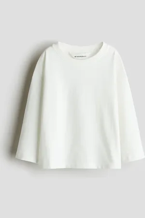 H&M T-shirt z bawełny pima z długim rękawem