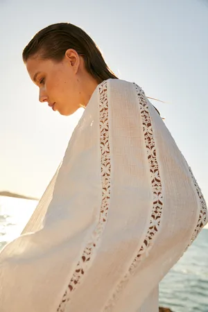 H&M Sukienka z koronkowymi detalami