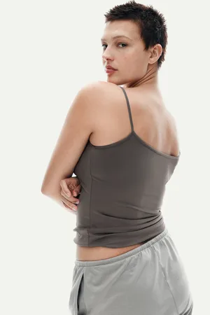 H&M Top z mikrofibry na ramiączkach