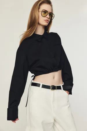 H&M Krótka koszula ze sznurkiem do ściągania