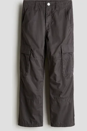 H&M Bawełniane spodnie cargo z podszewką