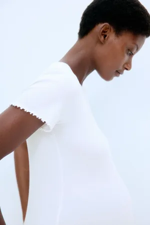 H&M MAMA Bawełniany top w prążki 2-pak