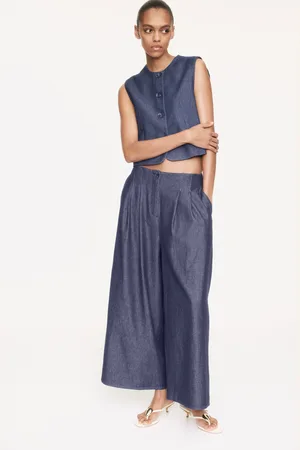 H&M Szerokie spodnie culottes