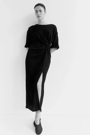 H&M Sukienka maxi ze skręconym detalem