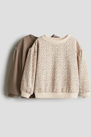 H&M Bluza z bufiastym rękawem 2-pak