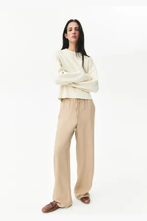 H&M Spodnie z domieszką lnu