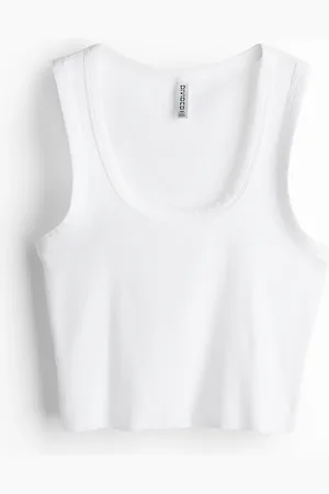 H&M Krótki top bez rękawów