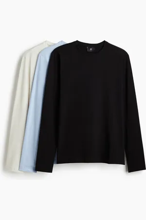 H&M Dżersejowy top Slim Fit 3-pak