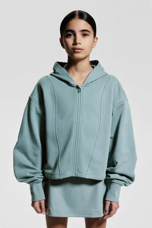 H&M Krótka rozpinana sportowa bluza z kapturem