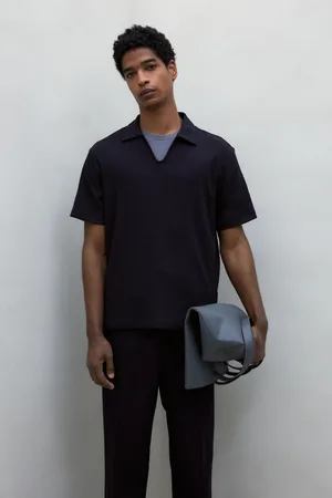 H&M T-shirt z kołnierzykiem Regular Fit