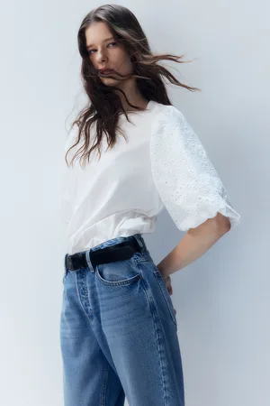 H&M Top z baloniastym rękawem