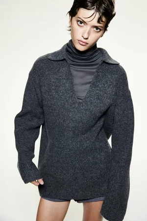 H&M Sweter z kołnierzykiem