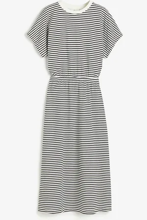 H&M Dżersejowa sukienka z elastycznym marszczeniem