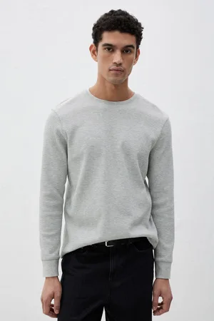 H&M Top z waflowego dżerseju Slim Fit